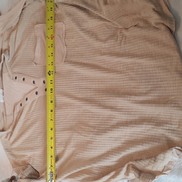 Heyson oversized medium long sleeve drop shoulder top with pockets and grommets - Picture 6 of 8